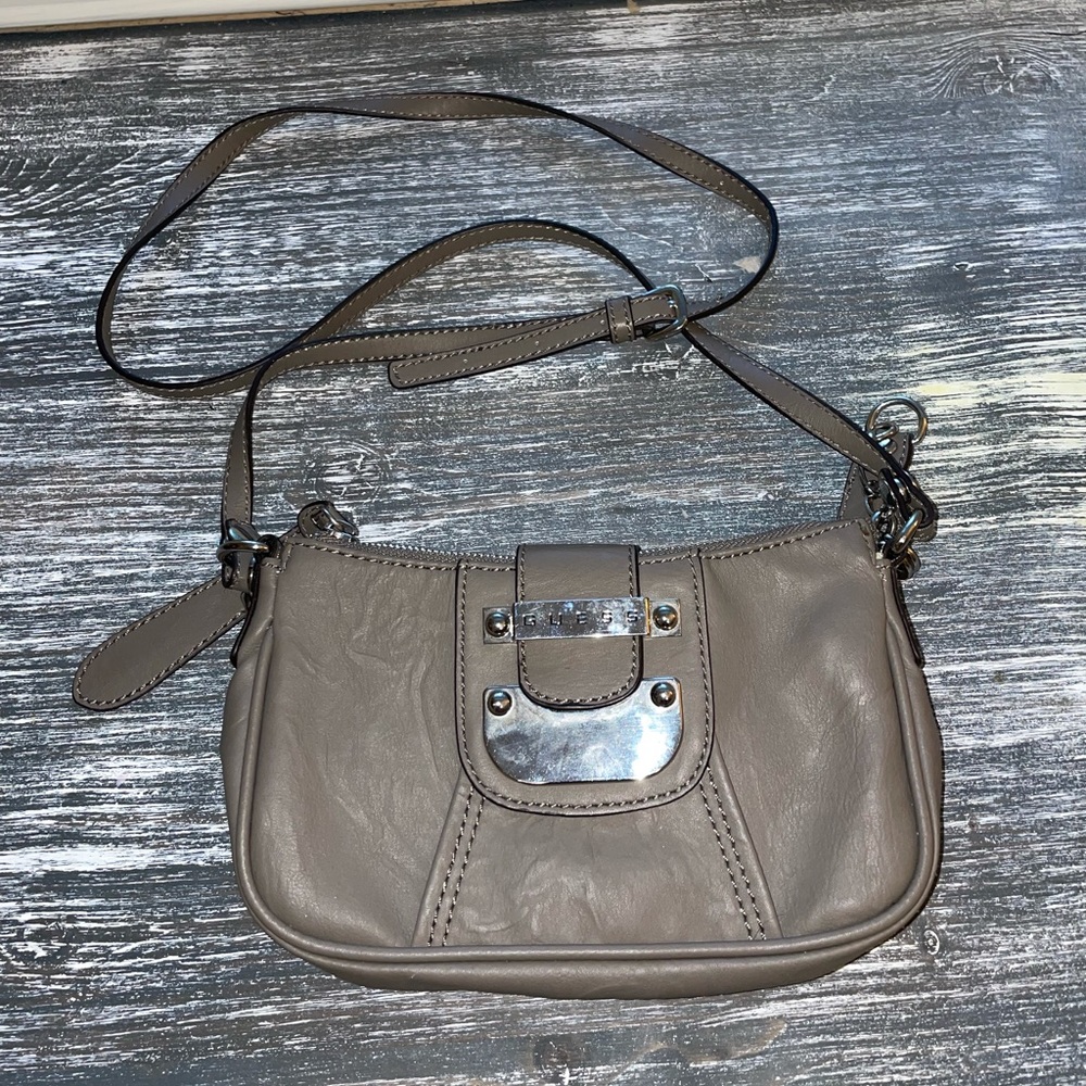 Guess mini grey crossbody.